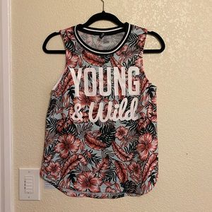 jersey-mesh tank // FLORAL 💐